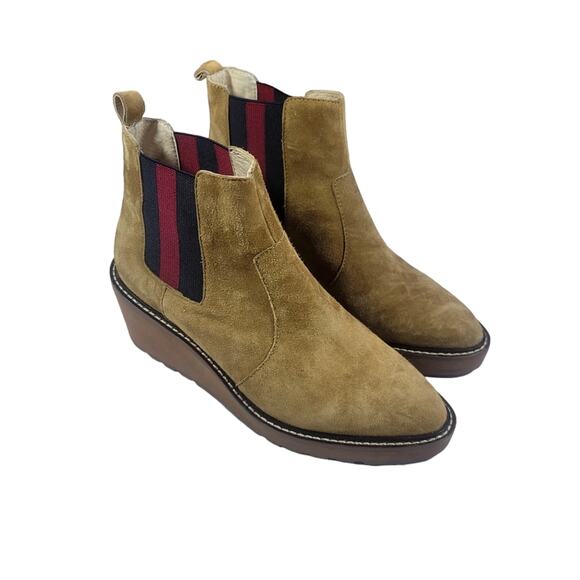 Cecelia New York Gemma Slip On Low Wedge Ankle Boots Nutella sz 7.5  NEW w/o box - Picture 3 of 10